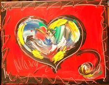 HEART     Modern Abstract   Original Oil Painting  IMPRESSIONIST CANADA  H9YG9