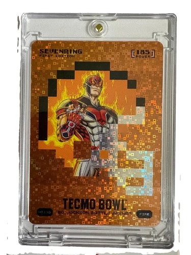 Bo Jackson Battle Arena Tecmo Bowl- Sevenring Tom Brady- Orange Battlefoil