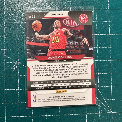 2020-21 Prizm Orange Ice #28 John Collins  - Bild 2 von 2