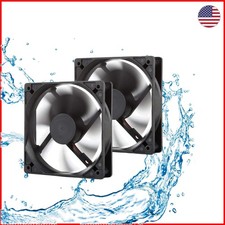 2 x 120mm 12V Fans - Moisture-Proof, Reliable Cooling for Diverse Applications