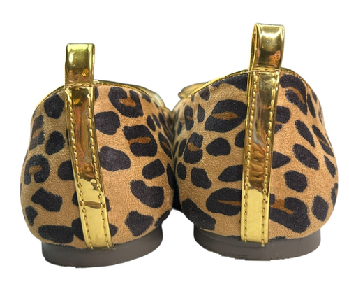 J Crew Crewcuts braune Leopardenmuster Ballerinas Damengröße 7,5 M braun schwarz - Bild 6 von 12
