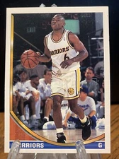 **ERROR NO FOIL** 1993-94 Topps Gold #251 Avery Johnson Warriors