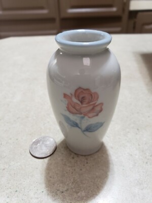 Small OMC Floral Vase, 3.75'' Tall By 2'' Across, Salvaged, Good Condition