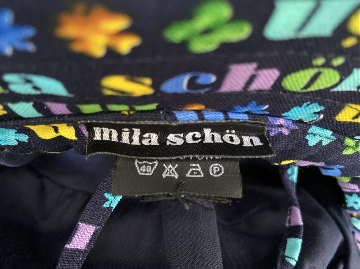 【新品未使用】MILA SCHÖN SPORTS GOLF CAP　NAVY Mila Schon Men's Golf Cap Adjustable Logo Embroidery Gray 57