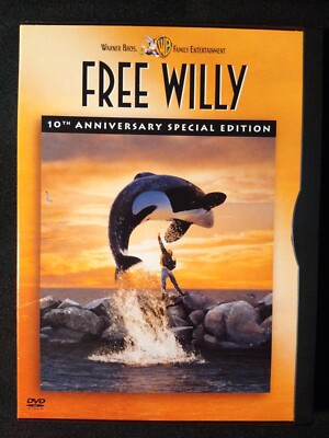 Free Willy 10th Anniversary Special Edition (DVD Snap Case) TESTED & WORKING