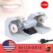 Dental Lab Polishing Machine Jewelry Burnishing Lathe Bench Buffing Grind3000rpm