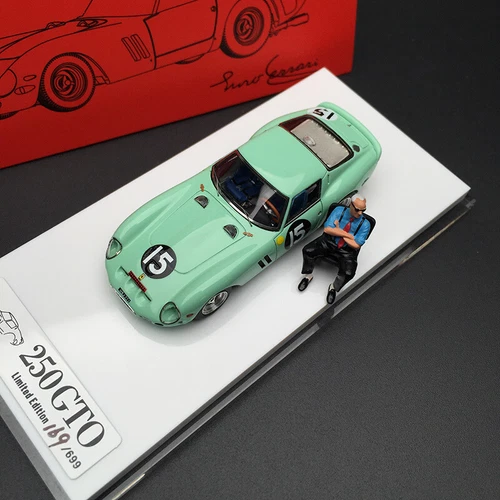 JEC 1:64 Scale Ferrari 250 GTO 15# Resin Car Model Toy W Figure Limited 699pcs - Picture 2 of 11