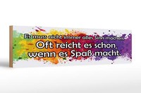 Holzschild Spruch 46X10 Cm Muss Nicht Alles Sinn Machen Deko Schild