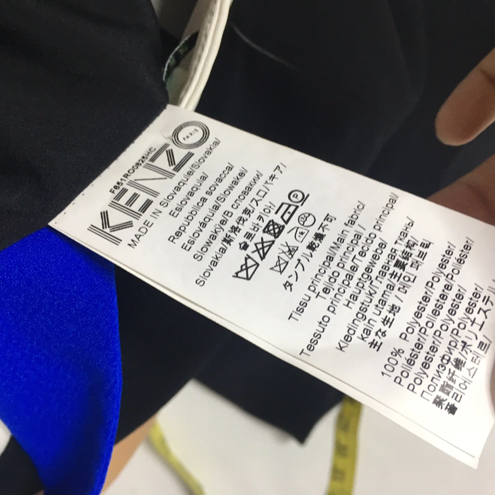 Abito Kenzo Colorblock 38 US M nero bianco blu abito a turni