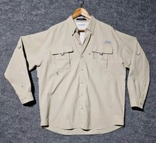 Columbia PFG Bahama II Shirt Mens Large Long Sleeve Vented Omni-Shade UPF 30