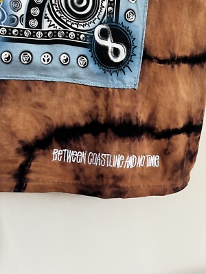 DRIES VAN NOTEN x STUSSY Brown Black Tie Dye Bandana T-shirt