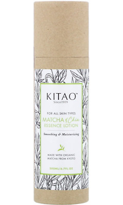 Kitao Matcha & Chia Essence Lotion, 6.7 fl oz (200 ml) w/ Organic Matcha Kyoto