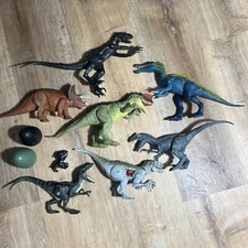 Jurassic Park World Hasbro Toy Dinosaur Figure Rex Mixed Lot of 8  Eggs