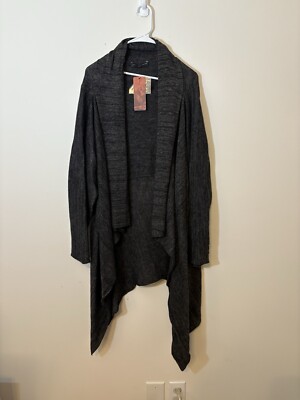NWT PERUVIAN CONNECTION OPEN FRONT CARDIGAN CAPE XL BABY ALPACA SILK WOOL BLEND