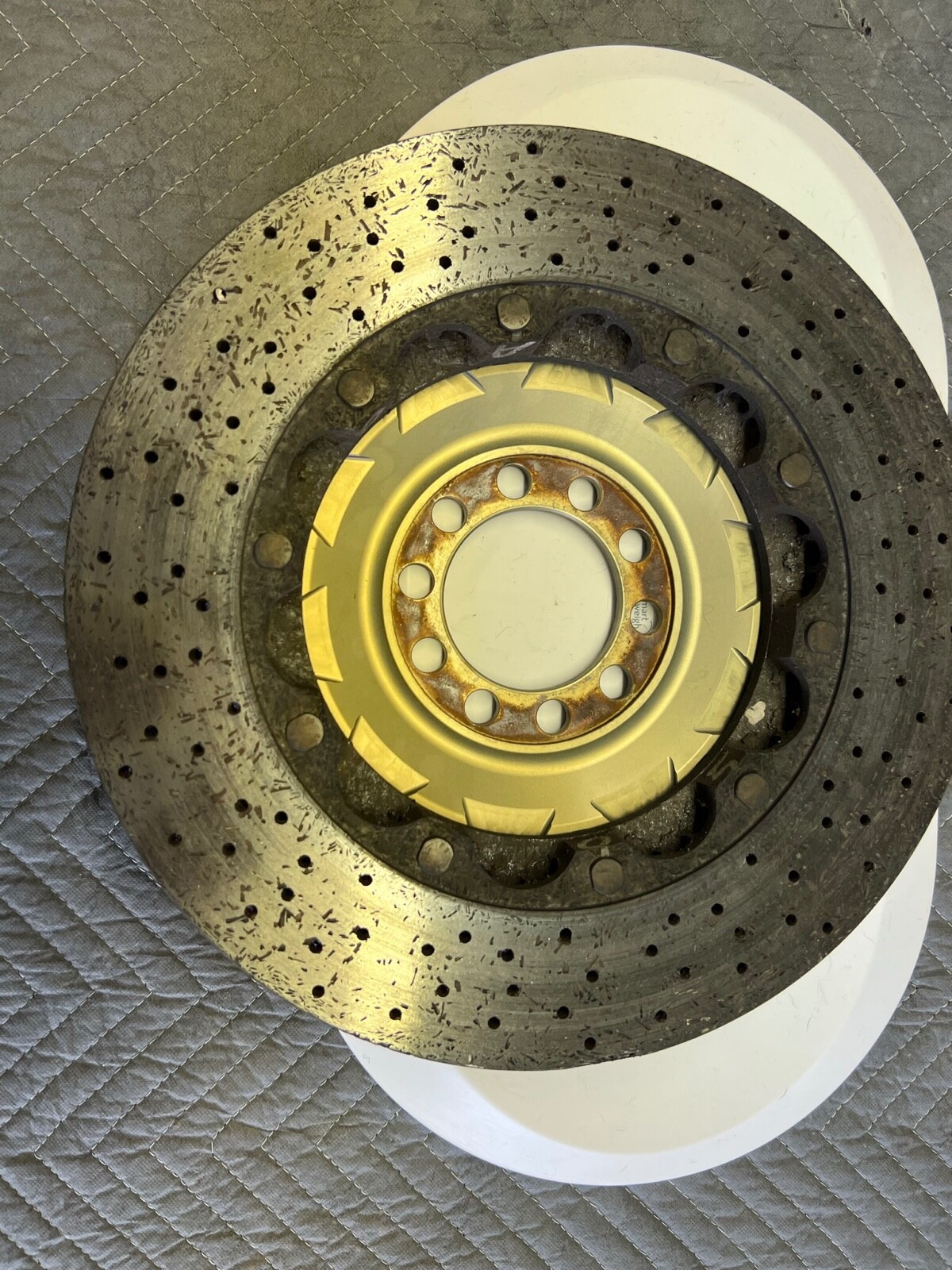 ferrari ccm carbon ceramic front brake rotor nice 271703 458 challenge rear disc