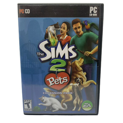 The Sims 2 Pets Expansion Pack PC CD-ROM Complete 2 Discs Manual Windows 2006