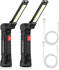 LED Inspection Torch Lamp Rechargeable Magnetic COB Work Lights Work Light USB