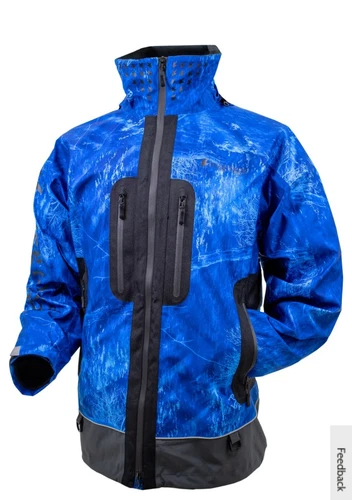 Limited Edition Frogg Toggs Pilot PRO Jacket  Sz M Realtree  Fishing Dark Blue  image 3