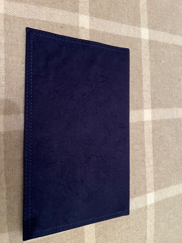 ASOS Navy Clutch Bag With Gold and Pearl Clasp Detail - Picture 2 of 6