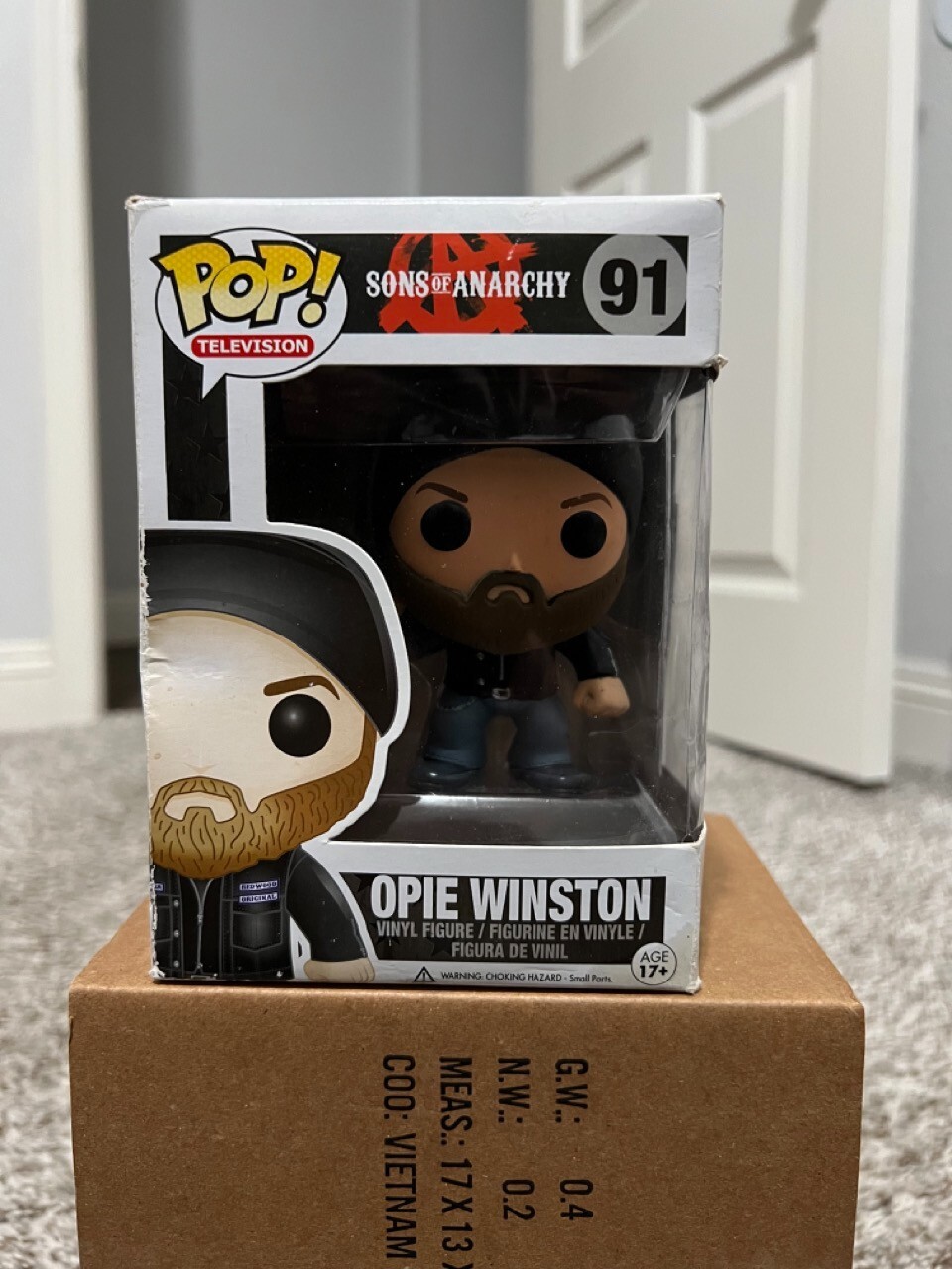 Funko Pop! Television Sons Of Anarchy Opie Winston #91 Vinyl Figure In Box