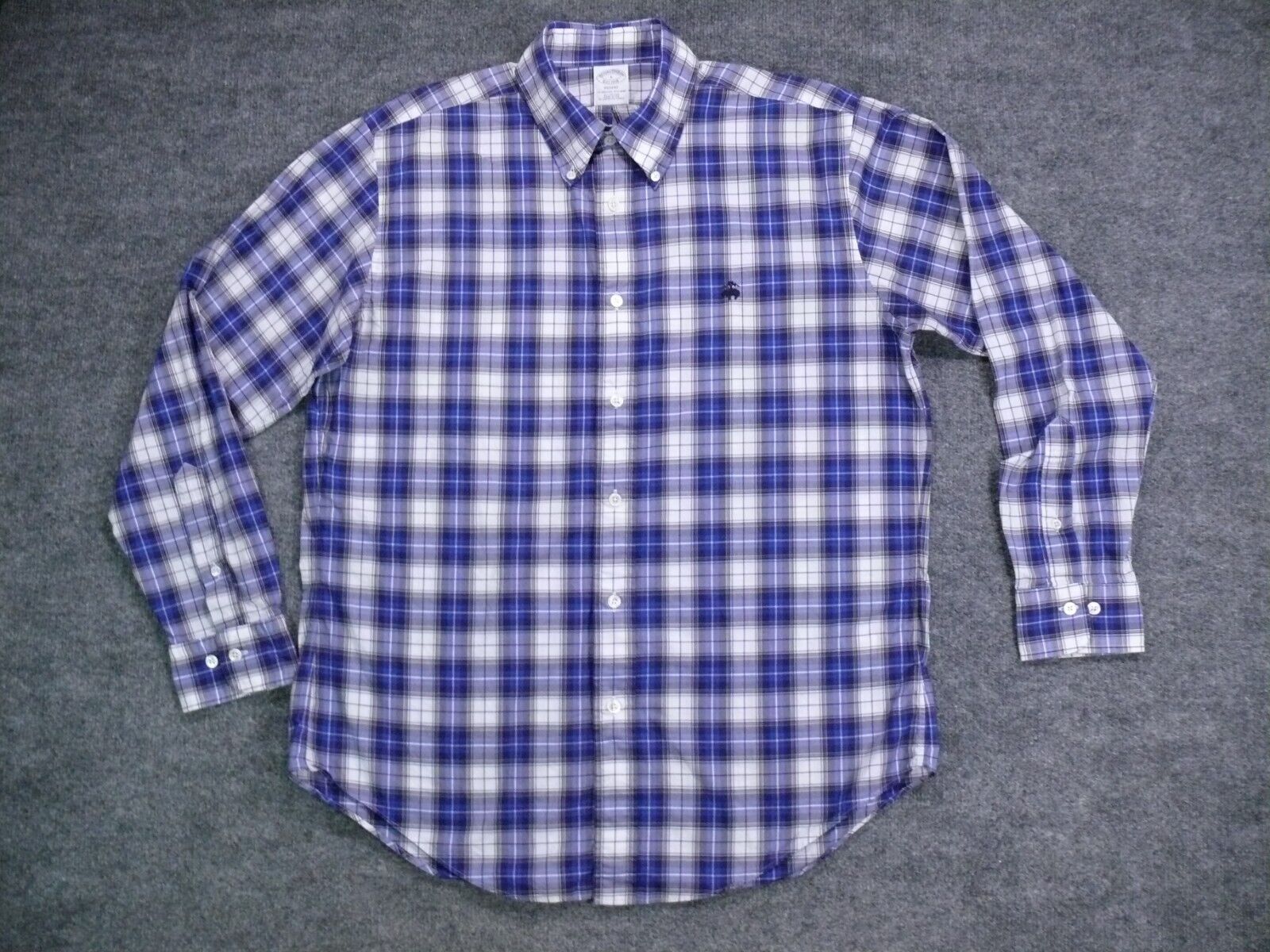 Vintage Brooks Brothers Shirt Mens Large Blue Whi… - image 6