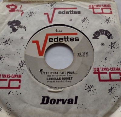 CANADA!!! DANIELLE OUIMET L'Été C'Est Fait Pour... / Combien De Nuits 1969 45