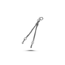 Silverlina Silver Oxide Rosary Tassel