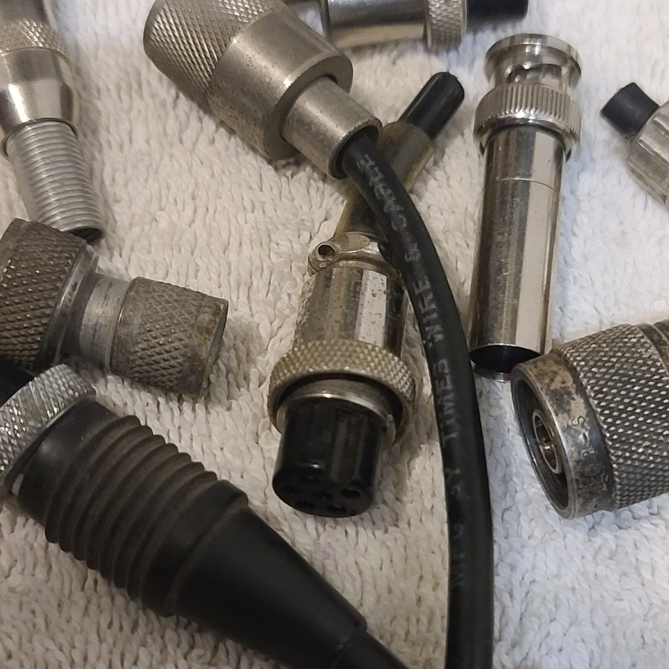 Mixed Lot Coax CB Ham Radio Connectors Mic antenna Parts repair Project
