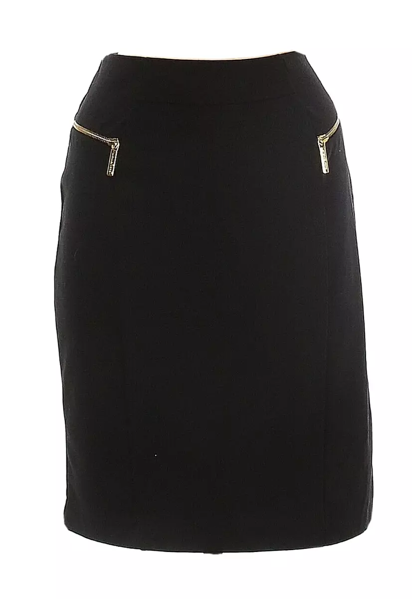 Pencil skirt best sale gold zipper