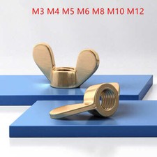 M3 M4 M5 M6 M8 M10 M12 Wing Nuts Metric Butterfly Nuts Solid Brass Wing Nuts