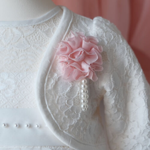 Taufjacke / Bolerojäckchen zu Taufkleid Babyjäckchen 62-98 B1 - Bild 4 von 8