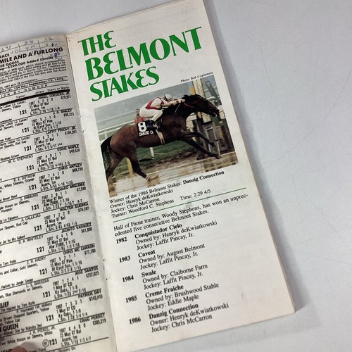 Belmont Horse Race Program 1987 Rare Bet Twice Woody Stephens Perret Levy Croll - Picture 12 of 13