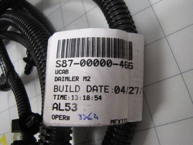 Freighliner UCAB Daimler M2 Harness S87-00000-466 A06-73953 Freighliner UCAB Daimler M2 Harness S87-00000-466 A06-73953