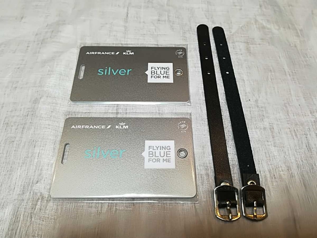 【非売品】新品未使用 エールフランス航空 プラチナ上級会員専用ネームタグ2組 非売品】新品未使用 エールフランス航空 プラチナ上級会員専用