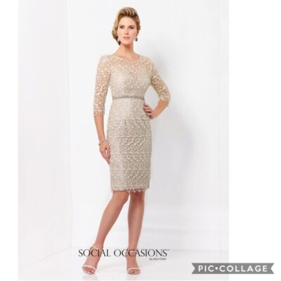 Social Occasion by Mon Cheri Rose Gold Sequin Beaded Cocktail Formal Dress | eBay Social Occasion by Mon Cheri Rose Gold Sequin Beaded Cocktail Formal Dress | eBay