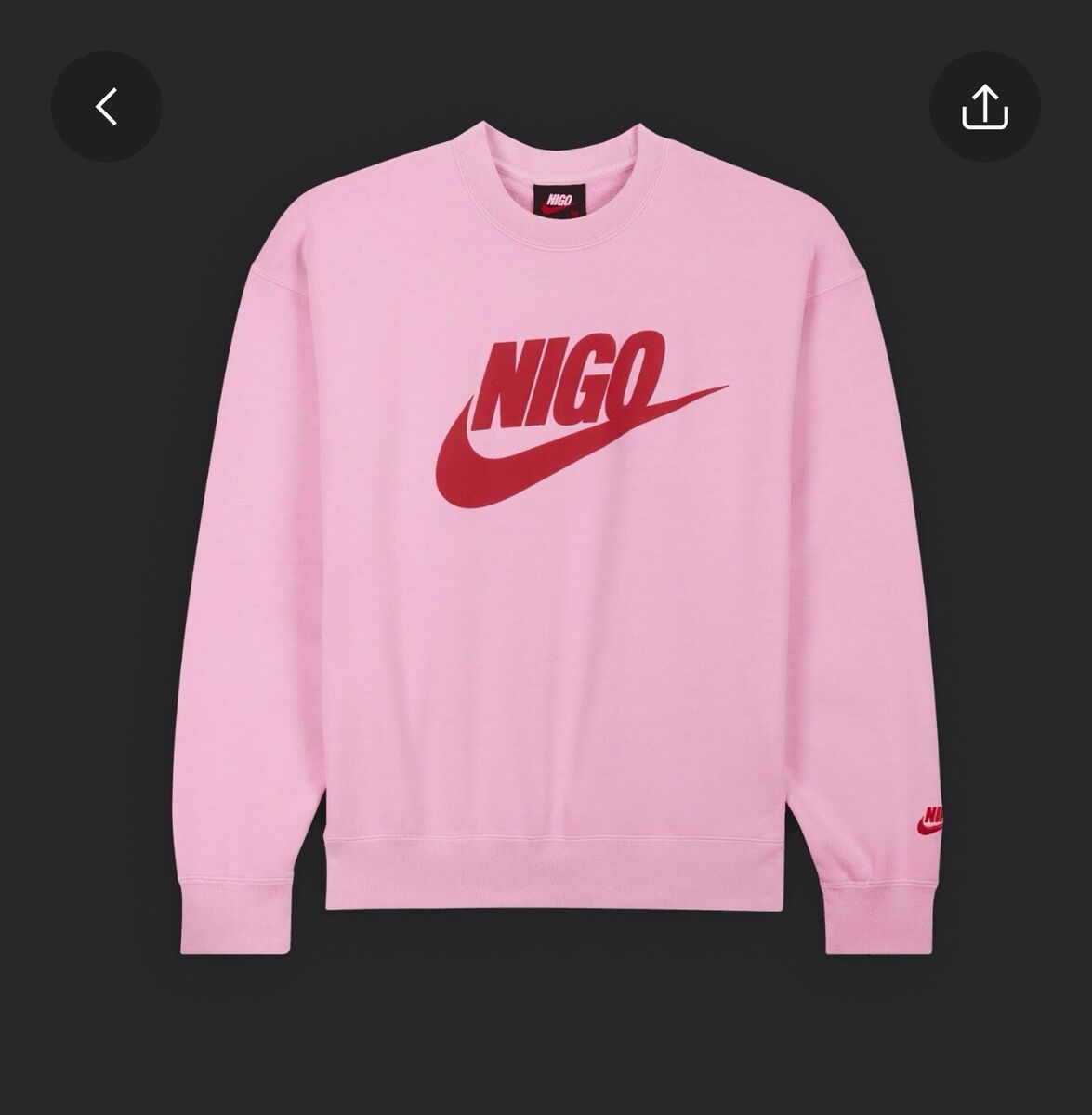 NIKE X NIGO CREW FLEECE PINK CONFIRMED ORDER ✓ | eBay NIKE X NIGO CREW FLEECE PINK CONFIRMED ORDER ✓ | eBay