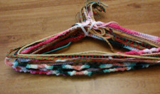 7 Crocheted Wire Hangers