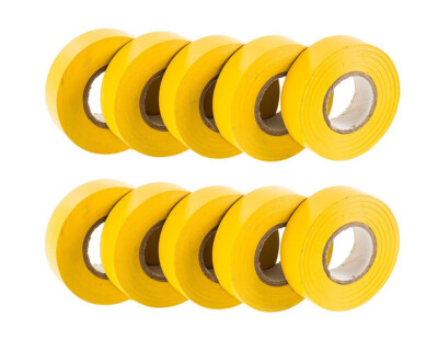 KARTON 50 ROLLEN GELB 19mm x 20 Meter PVC ELEKTROBAND - RESTPOSTEN Verkauf