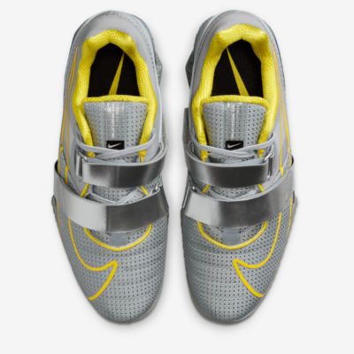 NEW Nike Romaleos 4 SE Weightlifting Shoes Wolf Grey CD3463-002 Mens Sz 11.5 Nike Romaleos 4 SE Weightlifting Shoes Wolf Grey Yellow  main image 4