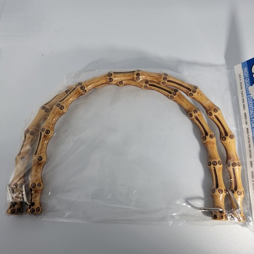 Darice Craft Faux Bamboo Purse Handles 2 Piece Vintage Handbag NOS New - Picture 11 of 11