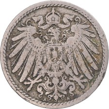 #1350998 M&uuml;nze, Deutschland, 5 Pfennig, 1891