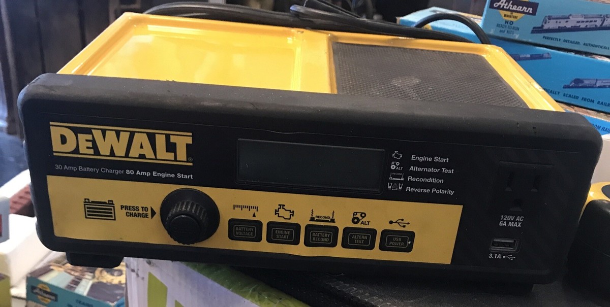 DEWALT DXAEC801B 30 Amp Battery Charger 80 Amp Engine Start