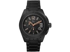 NEW GC GUESS XXL SPORT BLACK CERAMIC,CHRONO,ROSE GOLD,SWISS WATCH X76009G2S