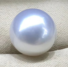 Huge 13mm South Sea Genuine White Round Loose Pearl Undrilled Women Jewelry 216