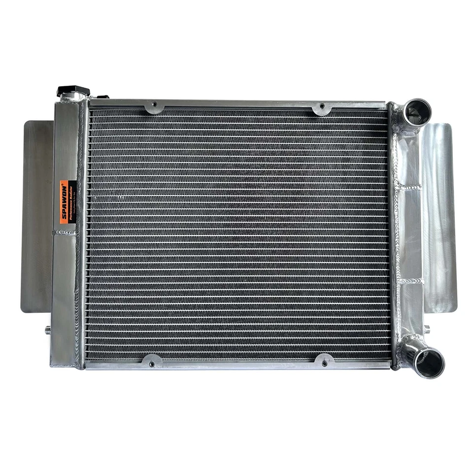 Radiator SPAWON For Mazda RX7 RX5 RX4 RX3 RX2 S1 S2 None Pipe 1975-1983 3Row MT - image 4 of 4