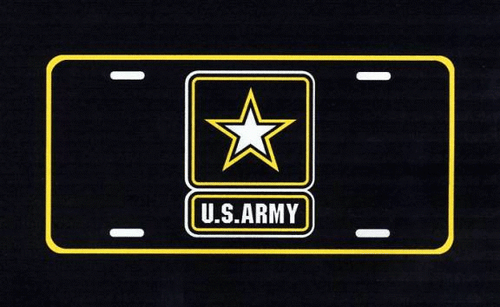 US ARMY License Plate Military sign decal racing nascar P01 - 第 1/1 張圖片