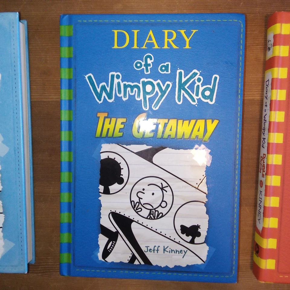 Дневник слабака Джефф Кинни HB книга лот из 8 1-х изданий HB амулет иллюстрации - Изображение 3 из 4