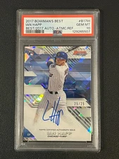 Ian Happ 2017 Bowman's Besst Rookie Auto Atomic Refractor /25 PSA 10 Cubs