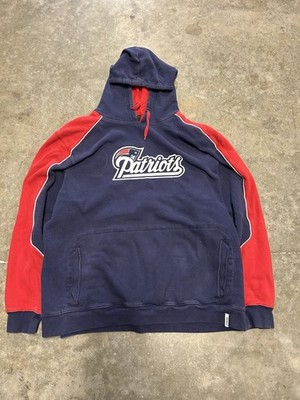New England Patriots XL Rebook Hoodie Men's Blue NFL Apparel