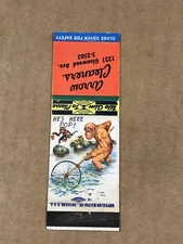 Vintage Arrow Cleaners - Flint, Michigan - Matchcover